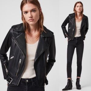 🔜AllSaints Balfern Leather Biker- nxt day ship!